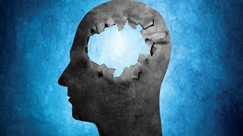 Laptop with code and a small plush octopus.