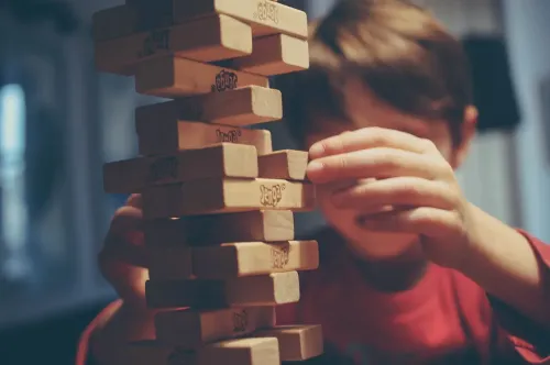 jenga, game, play, hand, boy, kid, child, jenga, jenga, jenga, jenga, jenga