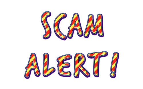scam, alert, cybersecurity, phishing, fraud, hacker, crime, attack, warning, cut out, scam, scam, scam, scam, scam