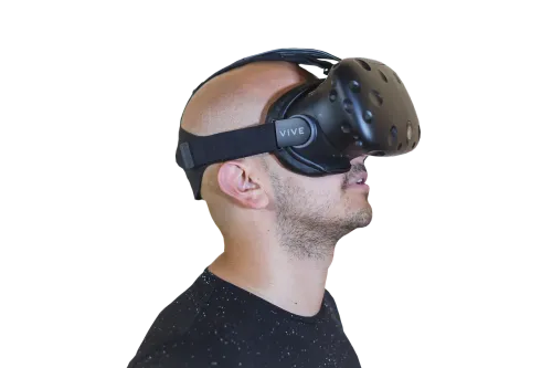 vr, bald, guy, reality, virtual, glasses, male, 3d, people, person, electronics, man, metaverse, stereoscopic, smart, looking, entertainment, watching, adult, one, computer, wearable, photo, white, movie, computing, indoors, technology, futuristic, modern, face, digital, home, gaming, gadget, innovation, headset, using, device