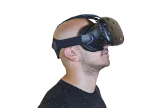 vr, bald, guy, reality, virtual, glasses, male, 3d, people, person, electronics, man, metaverse, stereoscopic, smart, looking, entertainment, watching, adult, one, computer, wearable, photo, white, movie, computing, indoors, technology, futuristic, modern, face, digital, home, gaming, gadget, innovation, headset, using, device