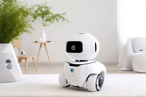robot, ai generated, artificial intelligence, ai, mini robot, home robot, technology