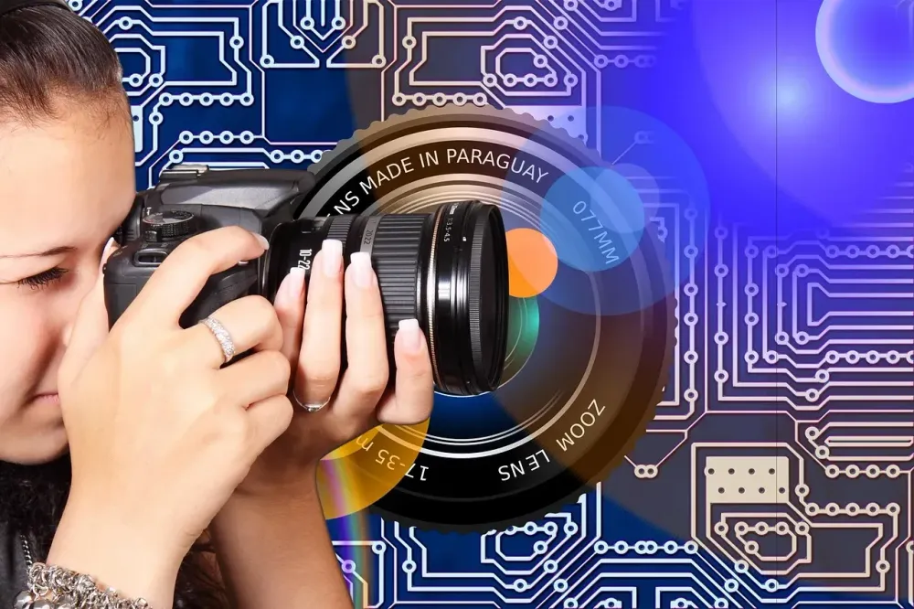 photographer, girl, camera, digital, photography, lens, photo, taking photos, recording, technology, female, hand, shot, reflection, circuit board, conductor tracks, circuit, electronics, computer, pc, circuits, printed circuit board, data, riser board