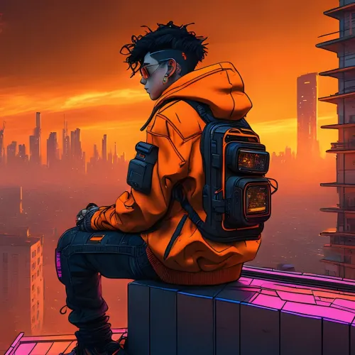 ai generated, cyberpunk, lo-fi, steampunk, futuristic, urban, synthwave, retro, anime, cyberpunk, lo-fi, lo-fi, lo-fi, lo-fi, lo-fi