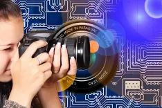photographer, girl, camera, digital, photography, lens, photo, taking photos, recording, technology, female, hand, shot, reflection, circuit board, conductor tracks, circuit, electronics, computer, pc, circuits, printed circuit board, data, riser board