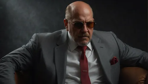 ai generated, boss, leader, manager, anger, emotions, angry, portrait, man, suit, sunglasses, fashion, person, sitting, serious