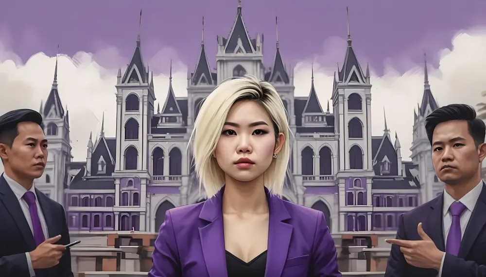 vietnamese, spokesperson, portrait, model, fashion, woman, asian, female, interview, speech, politician, person, conference, politics, press, news, media, microphone, ai generated