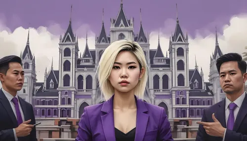 vietnamese, spokesperson, portrait, model, fashion, woman, asian, female, interview, speech, politician, person, conference, politics, press, news, media, microphone, ai generated