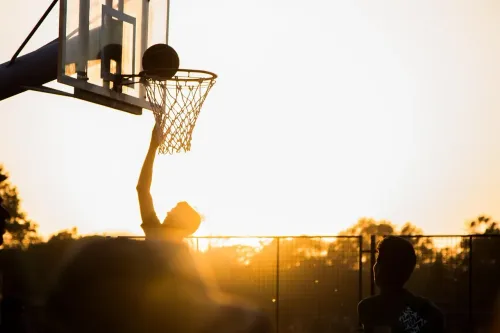 basketball, sport, ball, game, competition, play, team, tournament, activity, leisure, basket, championship, court, silhouette, sunset, sunrise, jump, bounce, nature, success, rise, player, shot, champion, win, score, hoop, match, net, club