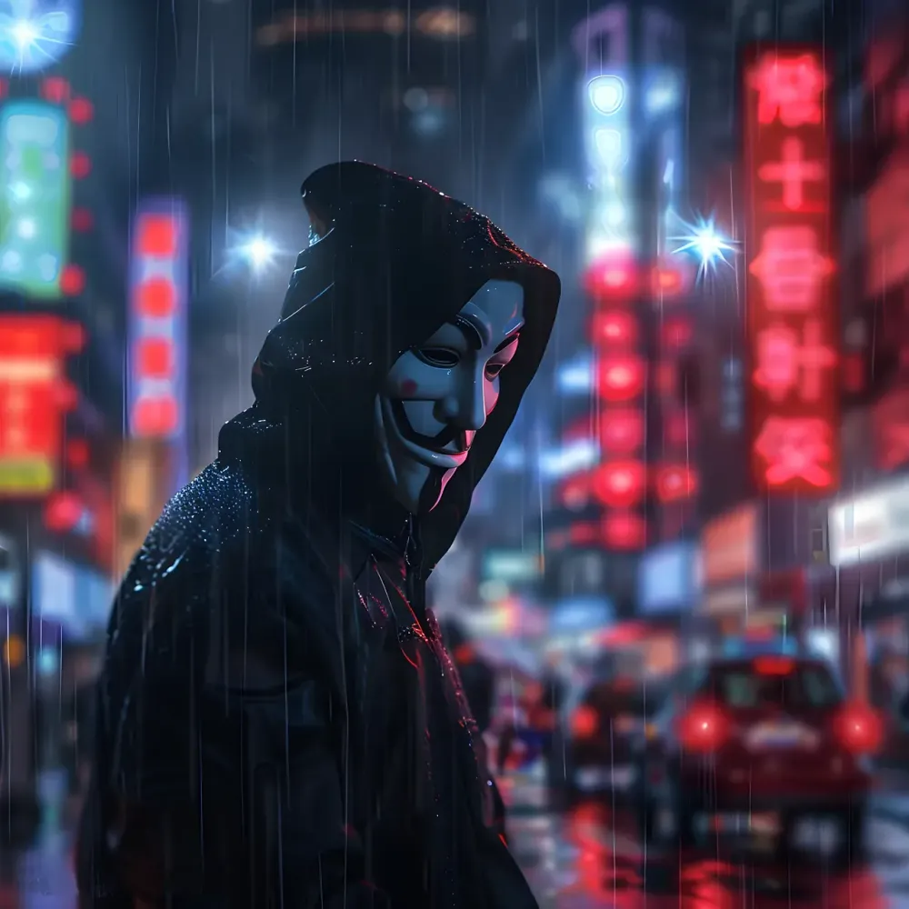 ai generated, mask, man, anonymous, cyber threat, hacker, cybernetic, code, crime, cyberspace, hacker, hacker, hacker, hacker, hacker