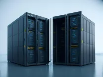 ai generated, data centre, computer, server, rack, technology, digital, processor, server, server, server, server, server