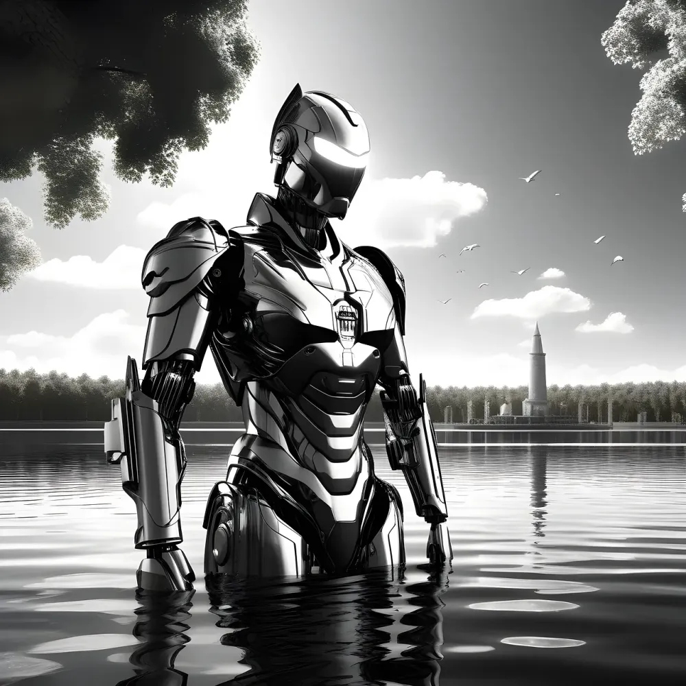 cyber robot, cyborg, futuristic, technology, hacker, future, android, digital, robot, scifi, conflict, machine, science, ai generated