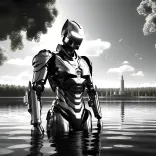 cyber robot, cyborg, futuristic, technology, hacker, future, android, digital, robot, scifi, conflict, machine, science, ai generated