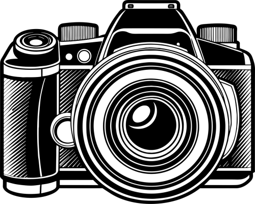 ai generated, camera, photography, line art, picture, image, lens, shutter, device, electronics, technology, transparent