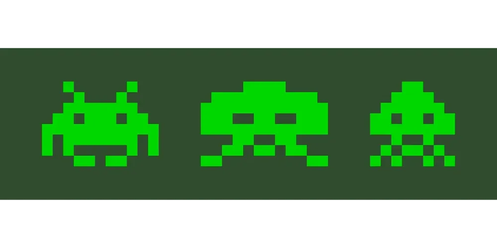pixelgrafic, dos, game, invaders, space, green, pixel, green gaming, green game, green games, game, space, pixel, pixel, pixel, pixel, pixel