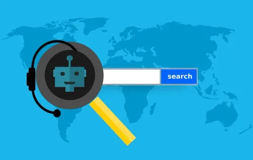 voice, search, software, application, technology, digital, assistant, bot, robot, internet, information, web, smart, speaking, interface, intelligence, tool, button, app, optimization, engine, result, magnifier, research, query, blue robot, blue zoom, blue research, blue information, blue tools, blue web, blue software, bot, bot, bot, bot, bot