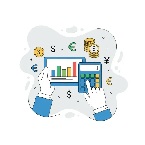financial analytics, business finance, money management, data analysis, accounting illustration, financial dashboard, budget planning, investment concept, flat illustration style, business growth, financial report, online banking, statistics illustration, fintech concept, profit analysis, digital finance, economy concept, financial planning, modern illustration, business strategy, revenue growth, financial technology, cash flow, finance management, ai generated