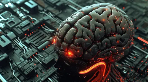 robot, brain, thinking, learning, artificial, intelligence, ai, ml, machine, neural, network, computer, cpu, ai generated