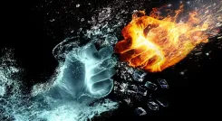 fire and water, hands, fight, fire, heat, burn, flame, hot, nature, water, fantasy, ice, attack, aggression, opposites, crash, argument, quarrel, boxing, fight, fight, fire, fire, fire, fire, fire, water, boxing