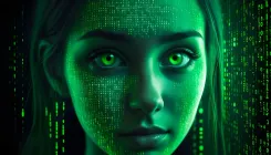 ai generated, woman, artificial intelligence, technology, digital, futuristic, intelligent, android, programming, robotics, machine, binary, data, coding, information, model