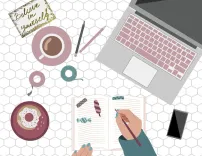 laptop, desk, flat lay, coffee, home business, small business, encouragement, desk, coffee, coffee, coffee, small business, small business, small business, small business, small business, encouragement