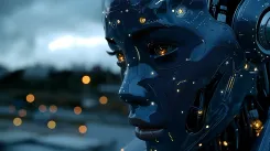 humanoid, robot, woman, future, technology, futuristic, robotic, cyborg, generated by ai