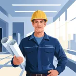 architect, hard hat, blueprints, construction, workwear, engineering, man, building design, office, architecture, interior design, modern, professional, industry, design, projects, engineer, experienced, work, modernization