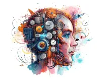 ai generated, artificial intelligence, brain, robot, ai, machine, cyber brain, brain, brain, brain, brain, brain