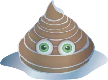 graphic, poop, frozen poop, poop emoji, emoji, smiley, poo, crap, emoticon, funny, frozen, ice, winter, laugh, smile, happy, emotion, face