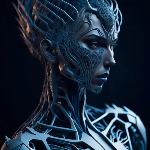 android, technology, science, artificial intelligence, futuristic, mechanical, robot, engineering, robotic, generated by ai
